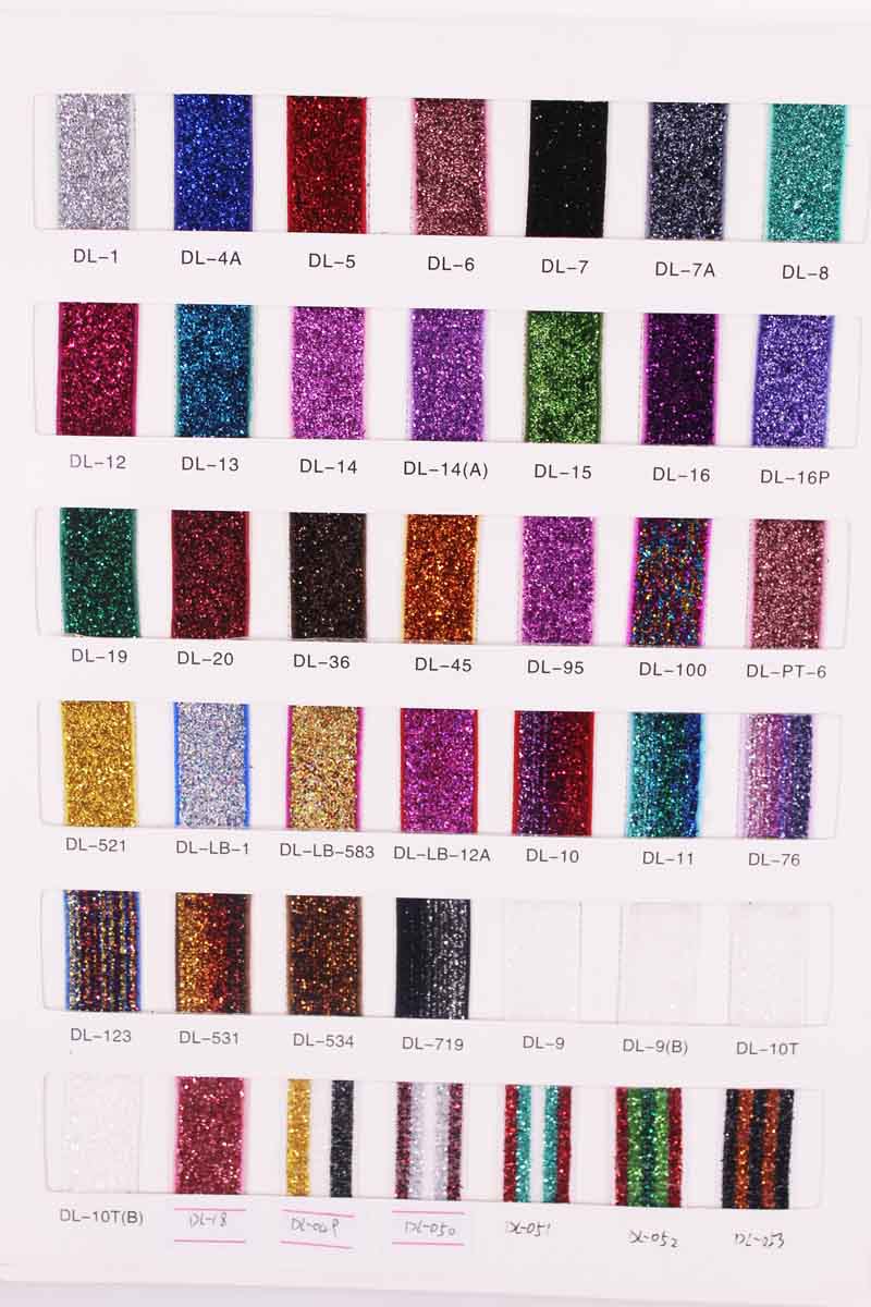 Glitter elastic