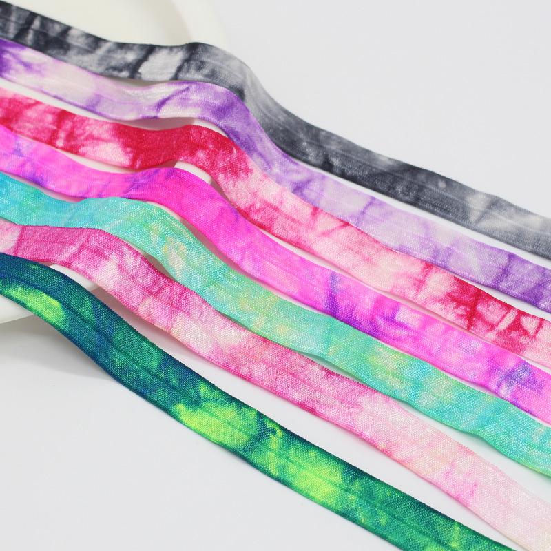 Custom tie dye elastisk