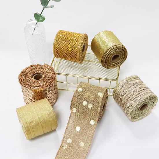 Wired Burlap Ribbon